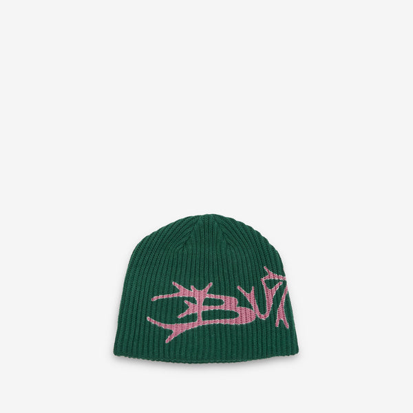 Scrawling Skully Beanie Forest Headwear
