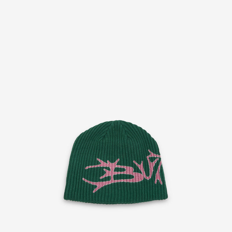 Scrawling Skully Beanie Forest Headwear