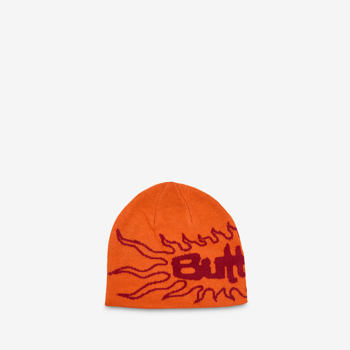 Solar Skully Beanie Orange Front