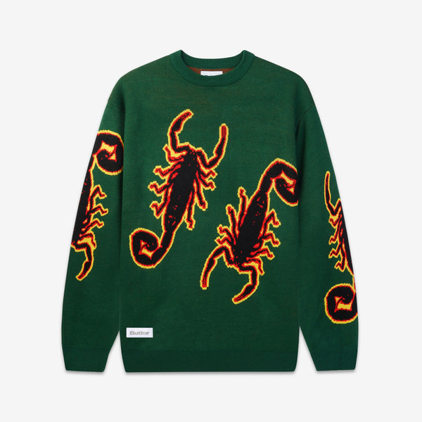 Scorpion Knitted Sweater Green