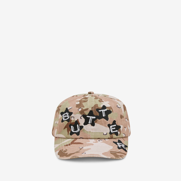Stars 6 Panel Cap Desert Camo Front