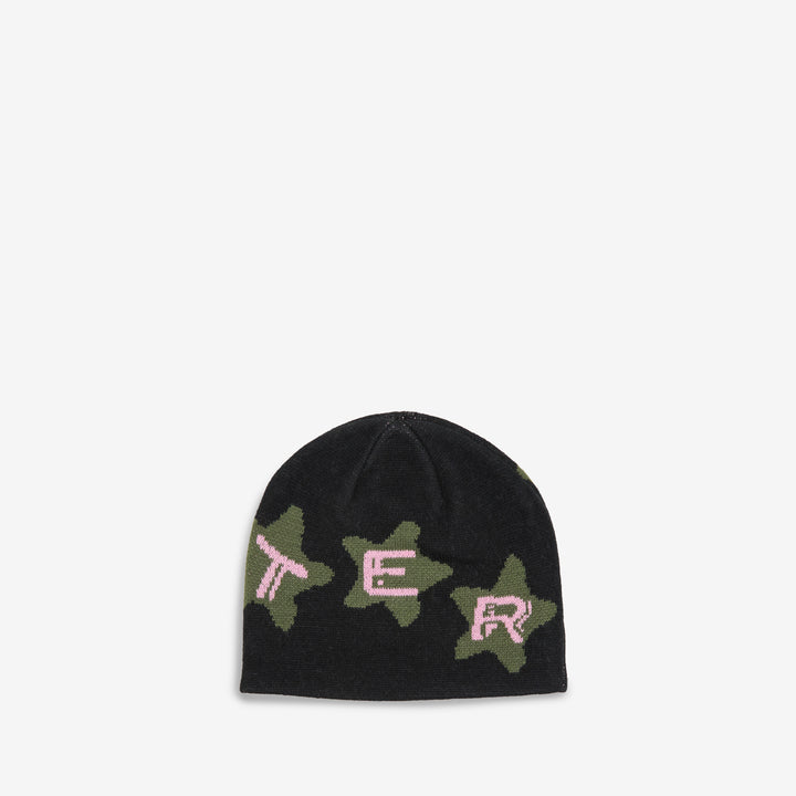 Stars Skully Beanie Black