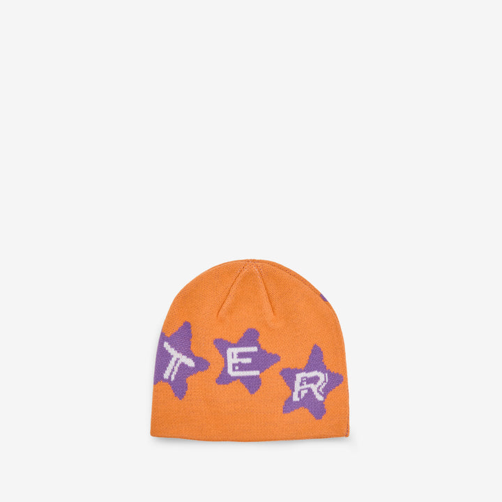 Stars Skully Beanie Orange