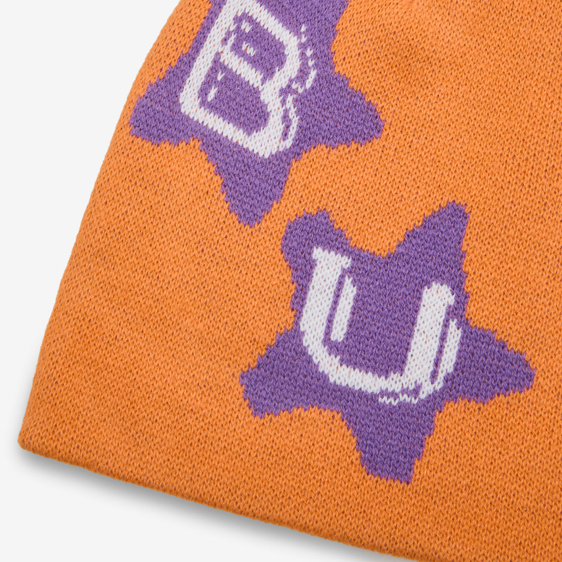 Stars Skully Beanie Orange Headwear