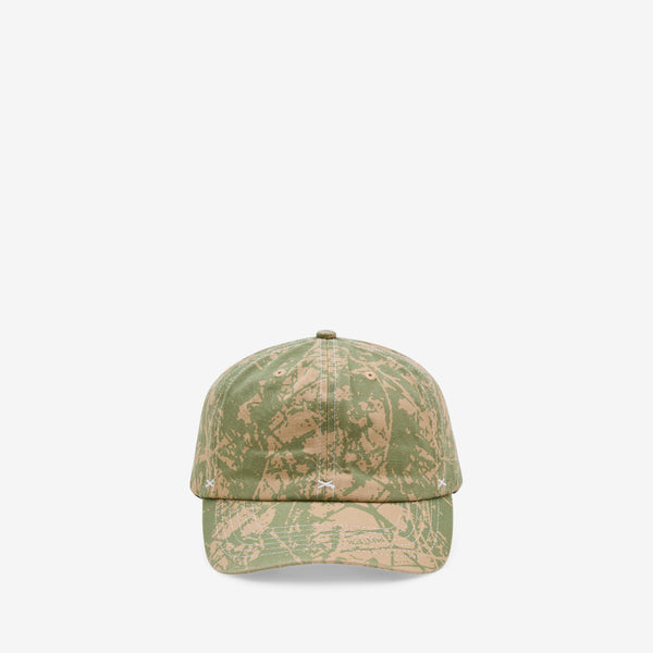 Woods Camo 6 Panel Cap Sage Headwear