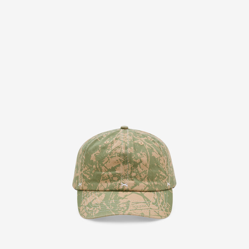 Woods Camo 6 Panel Cap Sage Headwear