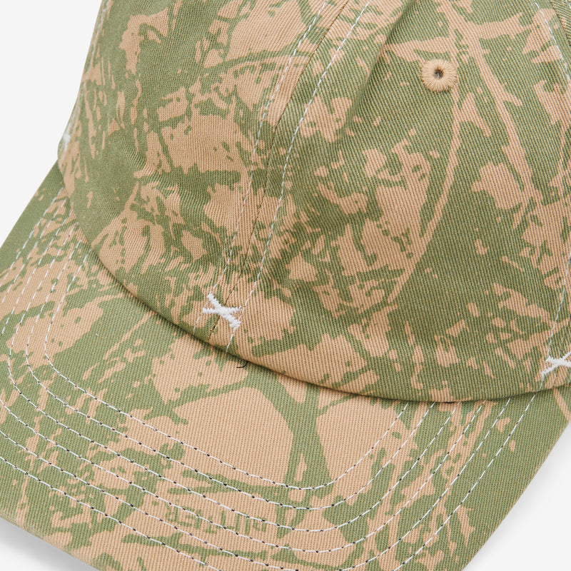 Woods Camo 6 Panel Cap Sage Headwear