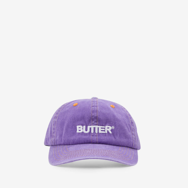 Rounded Logo 6 Panel Cap Washed Grape