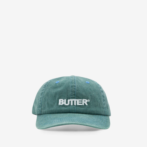 Rounded Logo 6 Panel Cap Washed Jade