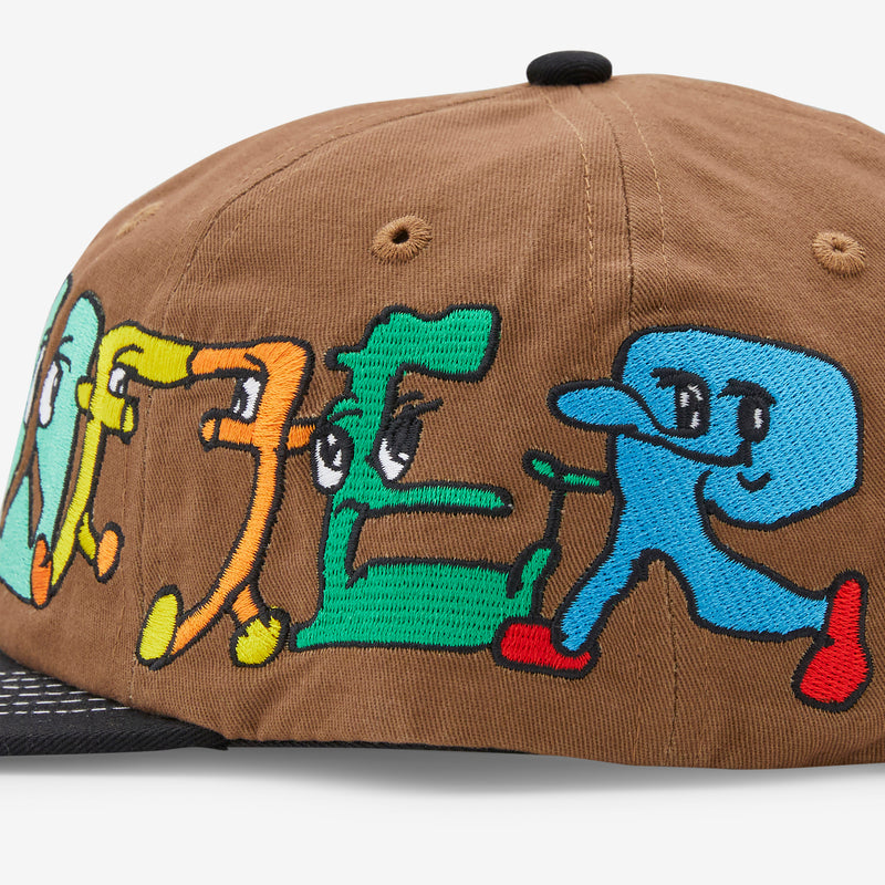 Zorched 6 Panel Cap Brown | Black