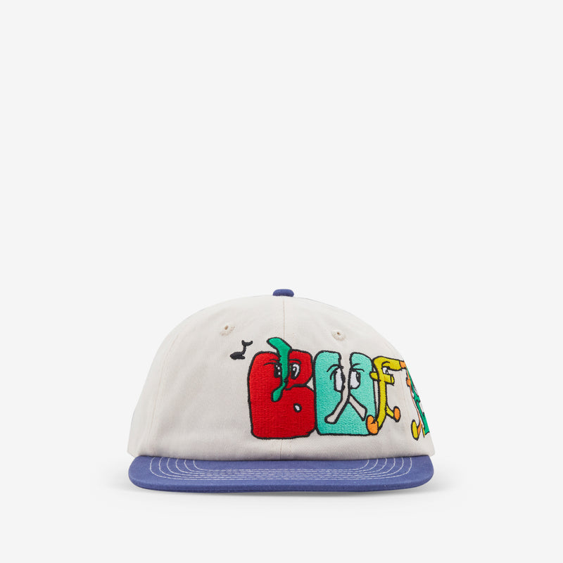 Zorched 6 Panel Cap Natural | Navy