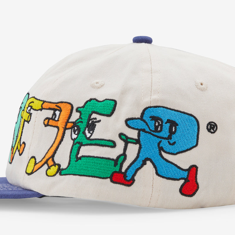 Zorched 6 Panel Cap Natural | Navy