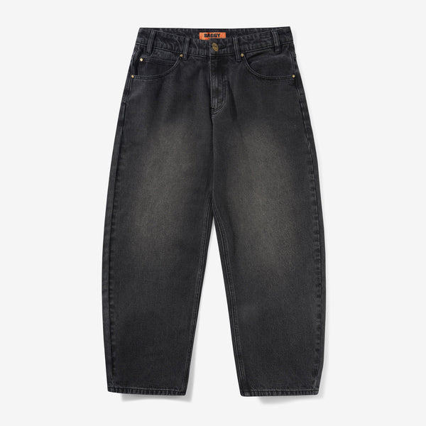 Baggy Denim Jeans Distressed Black Pants