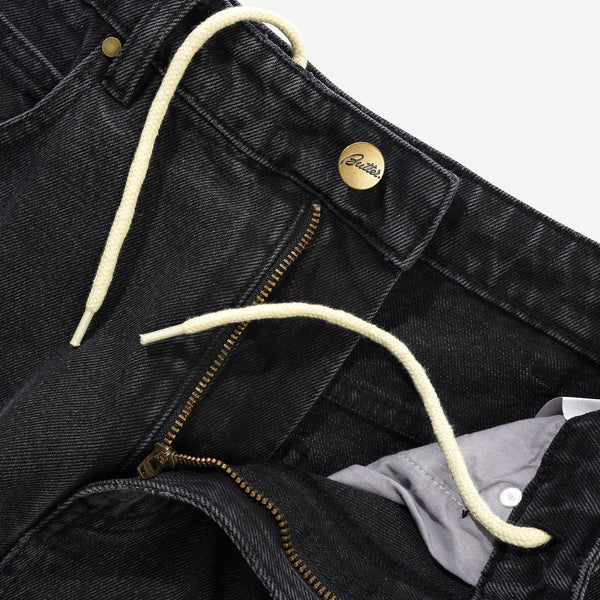 Baggy Denim Jeans Distressed Black Pants