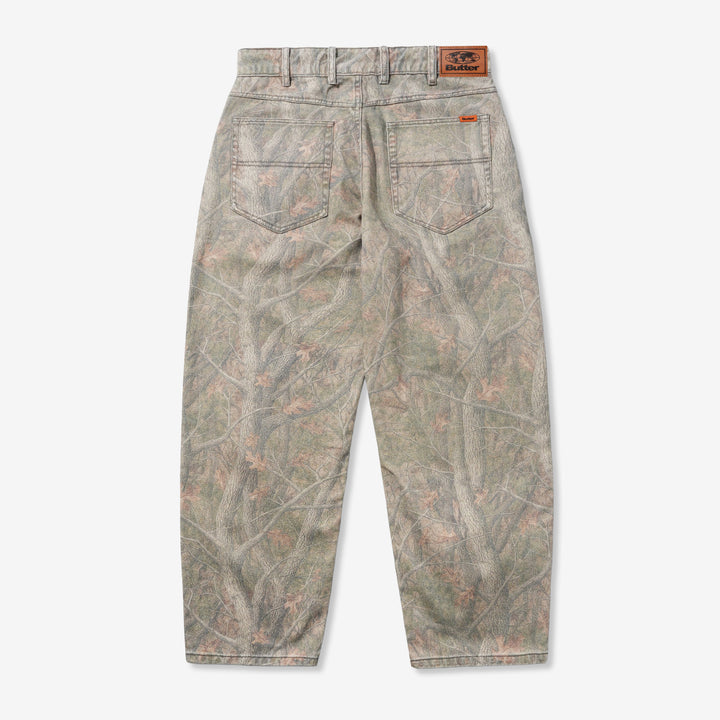 Baggy Denim Jeans Forest Camo