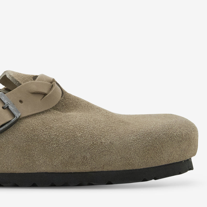 Boston Braided Taupe Suede Narrow Footwear