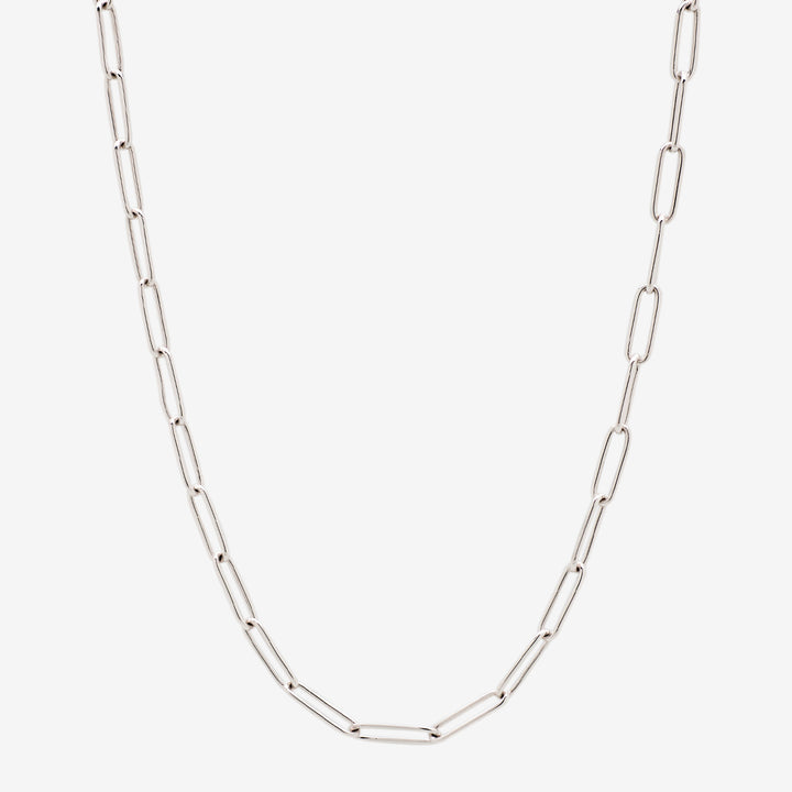 Box Chain Silver Front