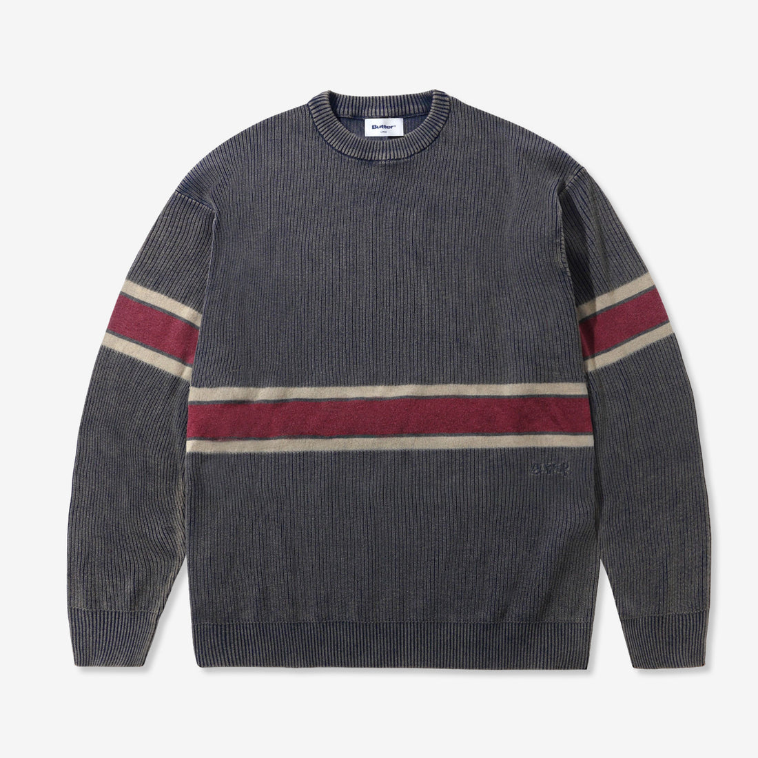 Break Knit Sweater Washed Navy Jumpers