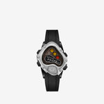 SINNGOUKI SGK001R Black Precision Steel | Black Rubber | Brushed Silver Bezel | Black Dial 41mm