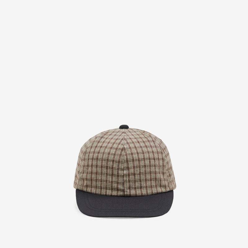 Basic 6-Panel Cap Plaid Headwear
