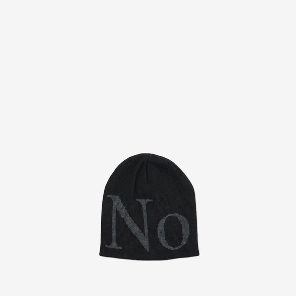 No Beanie Black Headwear