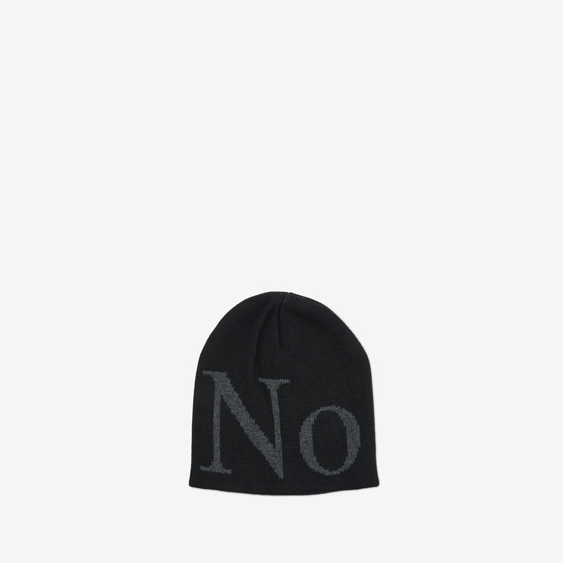 No Beanie Black Headwear