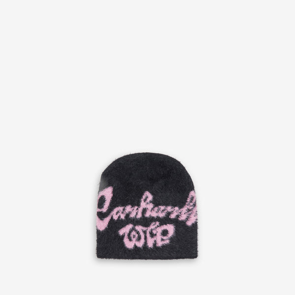 Chedda Beanie Black | Glassy Pink Headwear