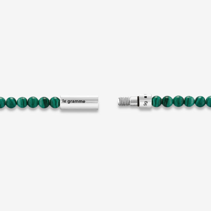 11g Malachite Bead Cable Bracelet