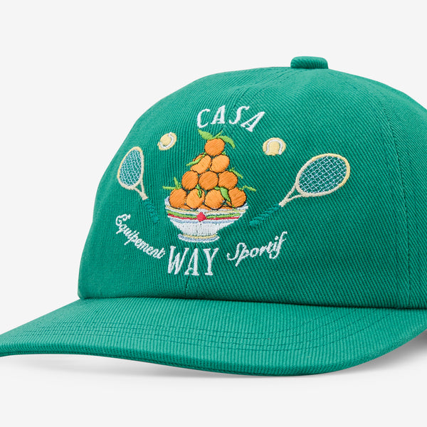Casa Way Embroidered Cap Evergreen
