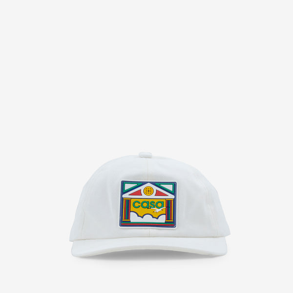 Casa Rainbow Temple Patch Cap Off White