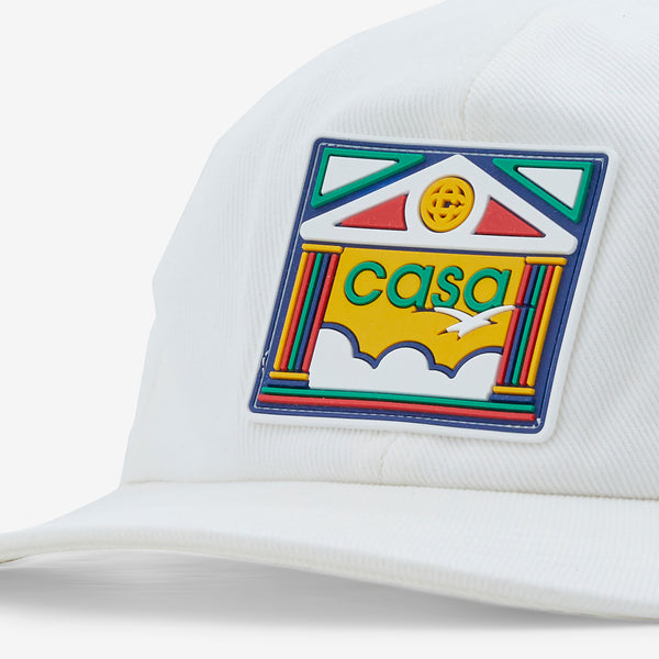 Casa Rainbow Temple Patch Cap Off White