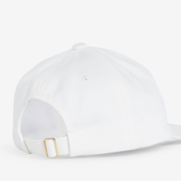 L'Arche Fleur Embroidered Cap Off White