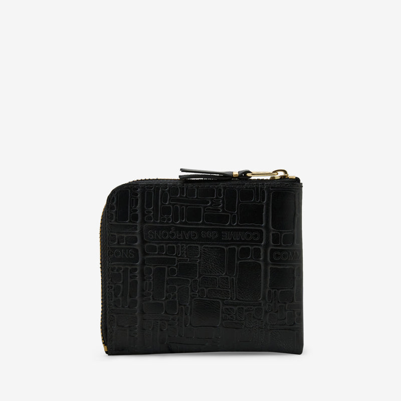 SA3100EL Embossed Logotype Wallet Black Accessories