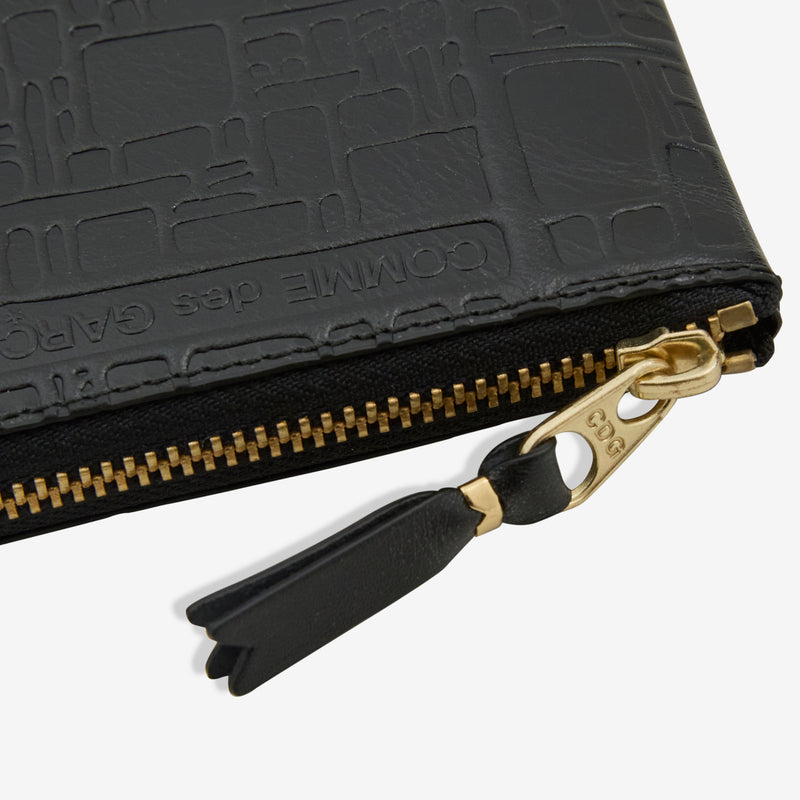 SA3100EL Embossed Logotype Wallet Black Accessories