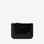 SA8100NE Polka Dots Embossed Wallet Black