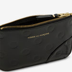 SA8100NE Polka Dots Embossed Wallet Black