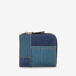 SA3100DP Denim Patchwork Wallet Blue Denim