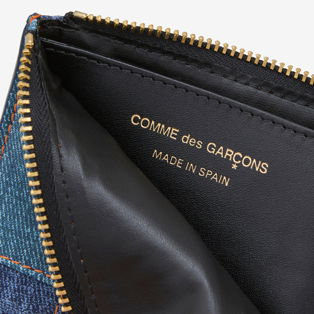 SA3100DP Denim Patchwork Wallet Blue Denim Accessories