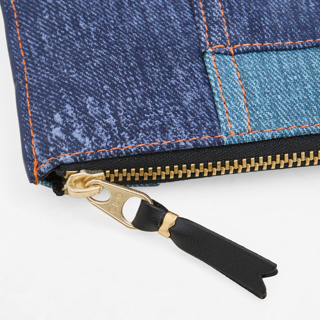 SA3100DP Denim Patchwork Wallet Blue Denim Accessories