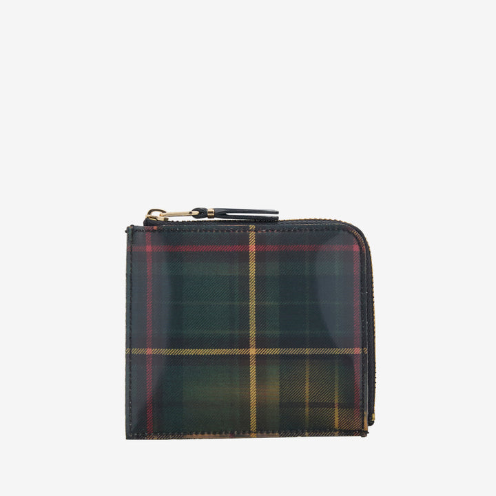 SA3100LT Lenticular Tartan Wallet Yellow | Green Front