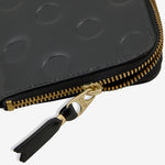 SA3100NE Polka Dots Embossed Wallet Black
