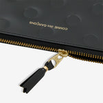SA5100NE Polka Dots Embossed Wallet Black