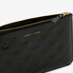 SA5100NE Polka Dots Embossed Wallet Black