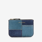 SA8100DP Denim Patchwork Wallet Blue Denim