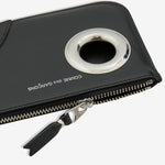 SA8100SE Silver Eyelet Wallet Black