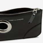 SA8100SE Silver Eyelet Wallet Black