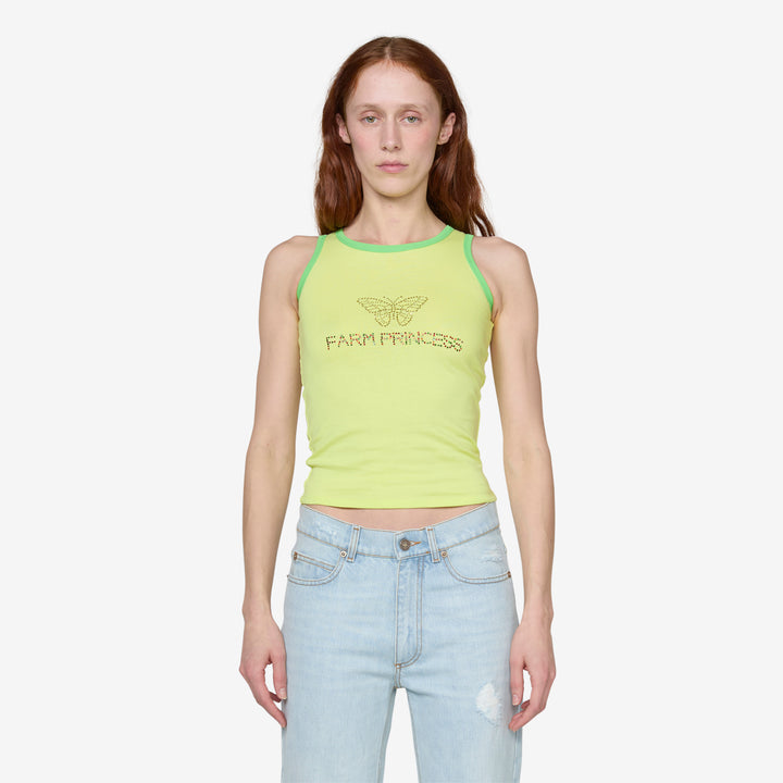 Farm Princess Tank Top Lemon Front
