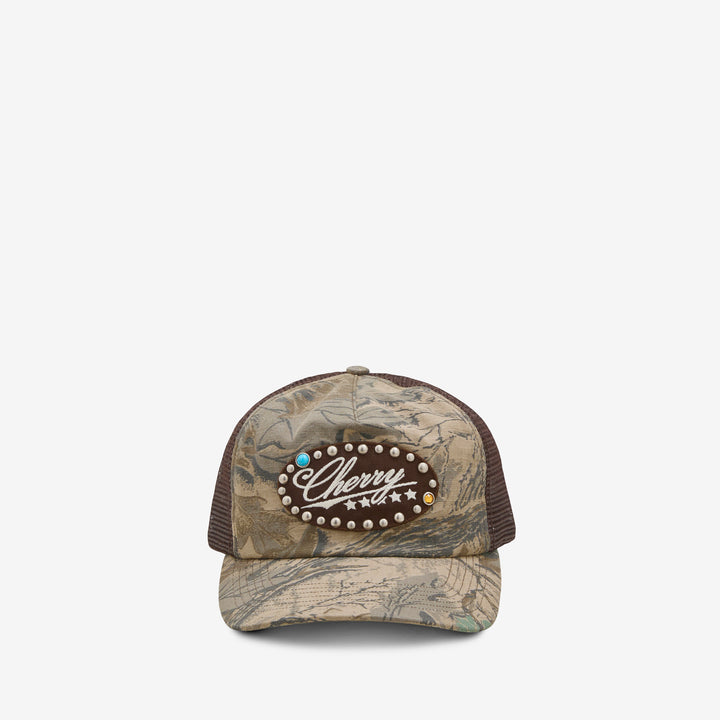 5 Star Studded Trucker Camo Front