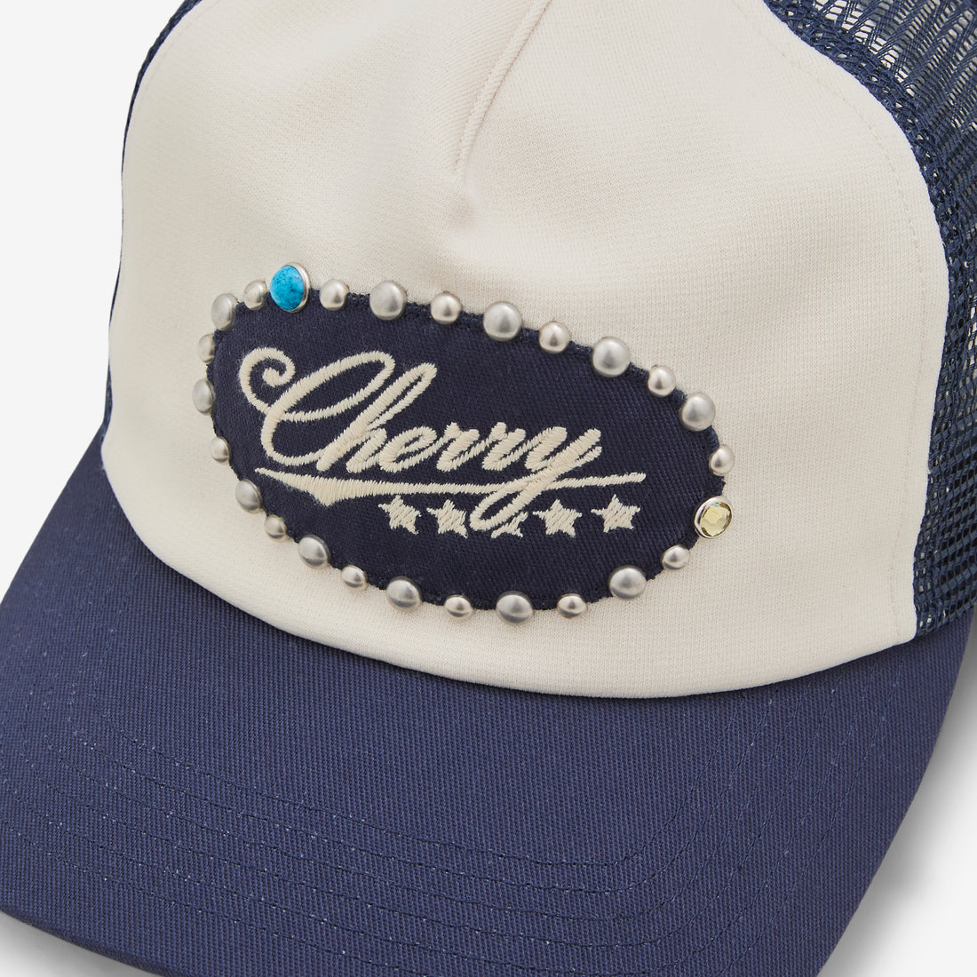 5 Star Studded Trucker Navy Headwear