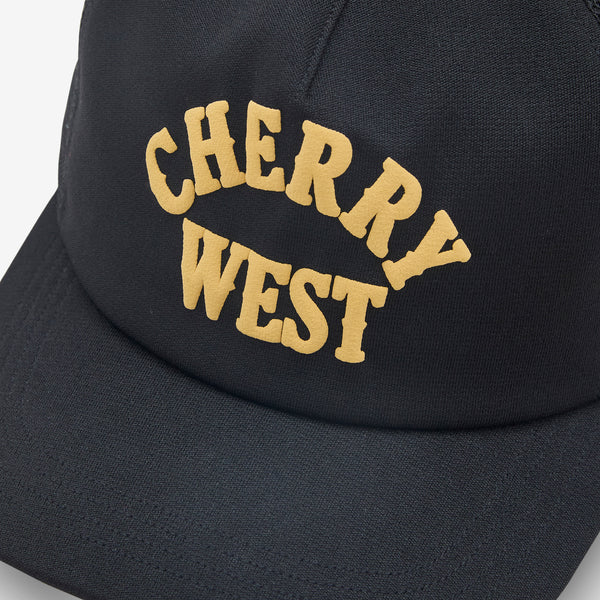 Cherry West Mesh Trucker Black Headwear